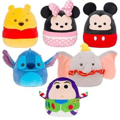 Disney World Softest Squishmallows Plush Soft Pillow Assortment 10 Inch