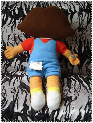 Fashion Dora Explorer Cartoon Plush Toys Red Blue Brown 45cm Custom