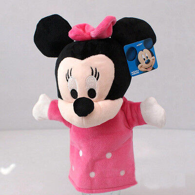Lovely Mickey Mouse Minnie Mouse Plush Hand Puppets For Promotion Gifts