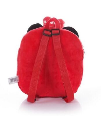 12 Inch Red Mickey Mouse Backpack For Toddler With Soft Plush Fabric Size
