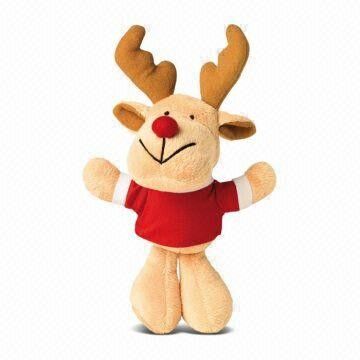 8 Inch Stuffed Promotional Gifts Toys Christmas Moose Reindeer Plush Toys