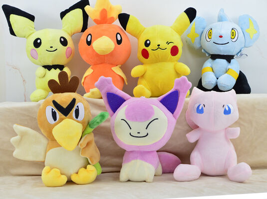 20cm Pocket Monsters Cartoon Stuffed Plush Toys For Vending Crane Machine