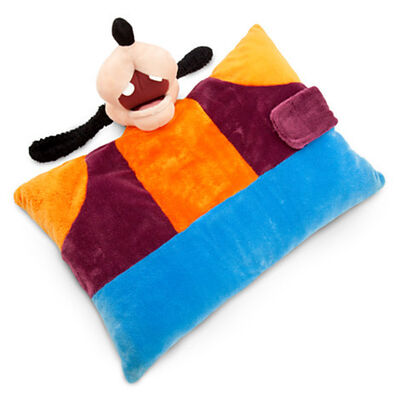 Blue Disney Goofy Pillow Plush Cushion and Pillow With Plush Goofy Head For Bedding