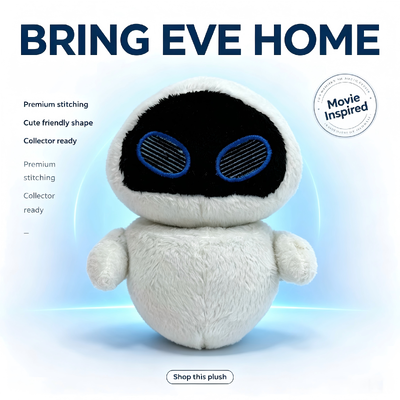 Boneka Mewah WALL-E EVE Disney Pixar yang Lucu