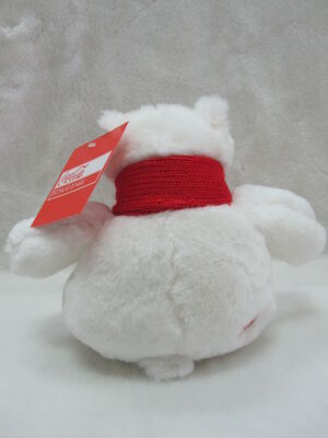 Coca Cola Polar Bear Stuffed Animal Christmas Plush Toys 16cm Size