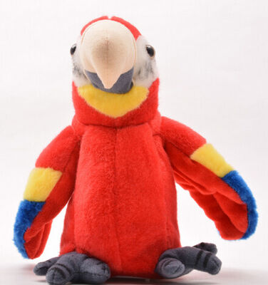 Educational Interactive Talking Plush Toys Musical Parrot For Festival